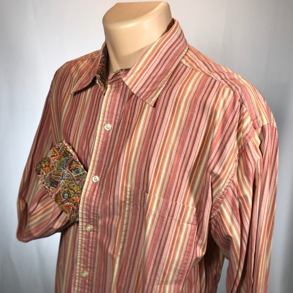 Robert Graham XL Shirt Mens Size X Large Flip Cuff
